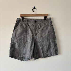 Duluth Trading Women’s Shorts Size 14 Gray Cotton Hemp Stretch Outdoor Nature